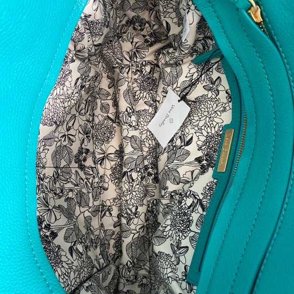 Vera Bradley Teal Leather Satchel